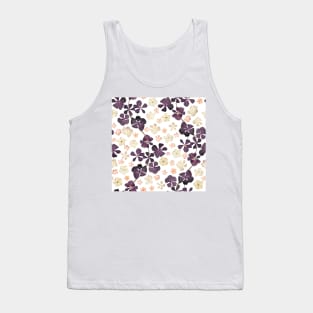 Spring pressed dry flowers. Summer floral composition. Wildflowers romantic print Tank Top